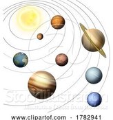 Vector Illustration of Planets of Our Solar System Illustration by AtStockIllustration