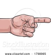 Vector Illustration of Pointing Finger by AtStockIllustration