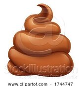 Vector Illustration of Poop Poo Emoticon Poomoji Emoji Icon by AtStockIllustration