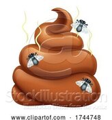 Vector Illustration of Poop Poo Emoticon Poomoji Emoji Icon by AtStockIllustration