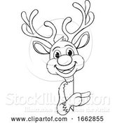 Vector Illustration of Reindeer Christmas Character by AtStockIllustration
