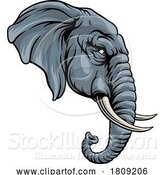 Vector Illustration of Republican Elephant Election Political Party Icon by AtStockIllustration