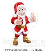 Vector Illustration of Santa Claus Christmas Character Thumbs up by AtStockIllustration