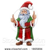 Vector Illustration of Santa Claus Father Christmas by AtStockIllustration