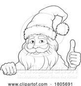 Vector Illustration of Santa Claus Father Christmas by AtStockIllustration