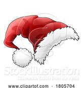 Vector Illustration of Santa Claus Hat Father Christmas Cap by AtStockIllustration