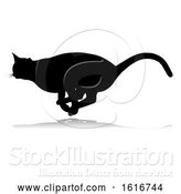 Vector Illustration of Silhouette Cat Pet Animal by AtStockIllustration