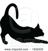 Vector Illustration of Silhouette Cat Pet Animal by AtStockIllustration