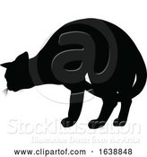 Vector Illustration of Silhouette Cat Pet Animal by AtStockIllustration