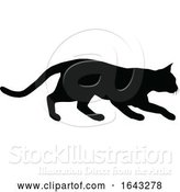 Vector Illustration of Silhouette Cat Pet Animal by AtStockIllustration