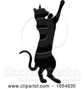 Vector Illustration of Silhouette Cat Pet Animal by AtStockIllustration