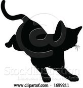 Vector Illustration of Silhouette Cat Pet Animal by AtStockIllustration