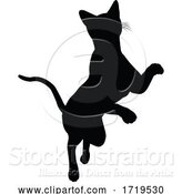 Vector Illustration of Silhouette Cat Pet Animal by AtStockIllustration