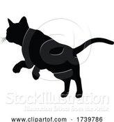 Vector Illustration of Silhouette Cat Pet Animal by AtStockIllustration