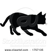 Vector Illustration of Silhouette Cat Pet Animal by AtStockIllustration