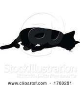 Vector Illustration of Silhouette Cat Pet Animal by AtStockIllustration