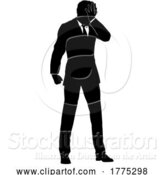 Vector Illustration of Silhouetted Business Man by AtStockIllustration