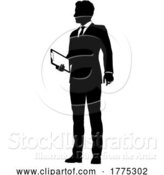 Vector Illustration of Silhouetted Business Man by AtStockIllustration