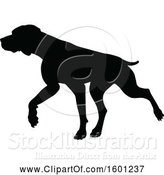 Vector Illustration of Silhouetted Dog by AtStockIllustration