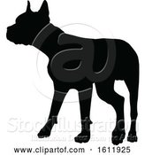 Vector Illustration of Silhouetted Dog by AtStockIllustration