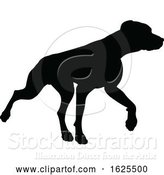 Vector Illustration of Silhouetted Dog by AtStockIllustration