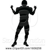 Vector Illustration of Silhouetted Football Player by AtStockIllustration