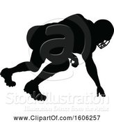 Vector Illustration of Silhouetted Football Player by AtStockIllustration