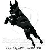 Vector Illustration of Silhouetted Great Dane Dog by AtStockIllustration