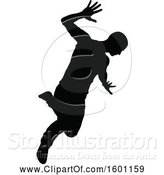 Vector Illustration of Silhouetted Male Dancer by AtStockIllustration