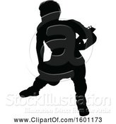 Vector Illustration of Silhouetted Male Guitarist by AtStockIllustration