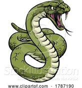 Vector Illustration of Snake Animal Sport Team Animal Mascot by AtStockIllustration