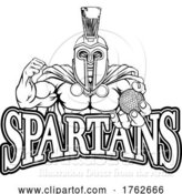 Vector Illustration of Spartan Golf Sports Mascot by AtStockIllustration