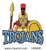 Vector Illustration of Spartan Trojan Female Warrior Gladiator Lady by AtStockIllustration