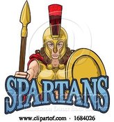 Vector Illustration of Spartan Trojan Female Warrior Gladiator Lady by AtStockIllustration