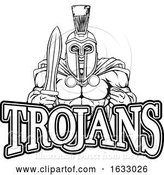 Vector Illustration of Spartan Trojan Sports Mascot by AtStockIllustration