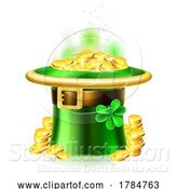 Vector Illustration of St Patricks Day Gold Coin Leprechaun Hat by AtStockIllustration