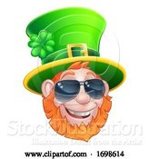 Vector Illustration of St Patricks Day Leprechaun Sunglasses by AtStockIllustration