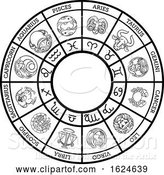 Vector Illustration of Star Signs Astrology Horoscope Zodiac Symbols Set by AtStockIllustration