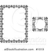 Vector Illustration of Stationery Border of Zigzags and Triangles by AtStockIllustration