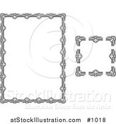 Vector Illustration of Stationery Border with Ornate Designs by AtStockIllustration
