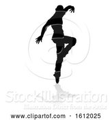 Vector Illustration of Street Dance Dancer Silhouette by AtStockIllustration