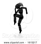 Vector Illustration of Street Dance Dancer Silhouette by AtStockIllustration