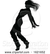 Vector Illustration of Street Dance Dancer Silhouette by AtStockIllustration