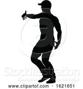 Vector Illustration of Street Dance Dancer Silhouette by AtStockIllustration