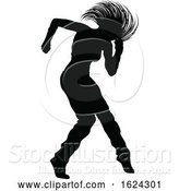 Vector Illustration of Street Dance Dancer Silhouette by AtStockIllustration