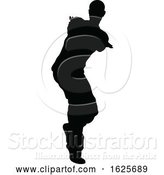 Vector Illustration of Street Dance Dancer Silhouette by AtStockIllustration