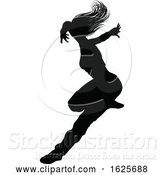 Vector Illustration of Street Dance Dancer Silhouette by AtStockIllustration