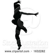 Vector Illustration of Street Dance Dancer Silhouette by AtStockIllustration