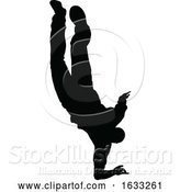 Vector Illustration of Street Dance Dancer Silhouette by AtStockIllustration