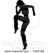 Vector Illustration of Street Dance Dancer Silhouette by AtStockIllustration